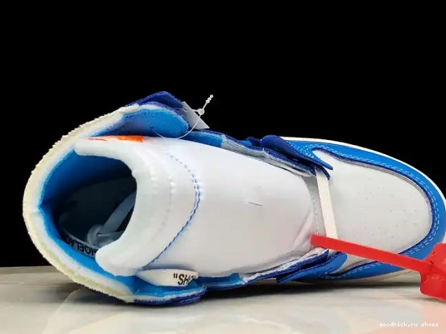Rep Air Jordan Powder 1 AQ0818-148 Off-White UNC Blue 0422